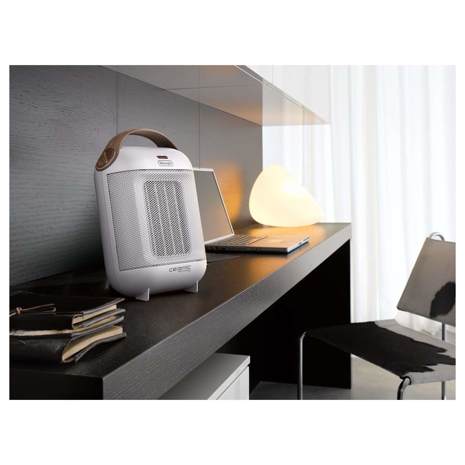 Buy DeLonghi 1.8kW Capsule Ceramic Fan Heater White with 3 years