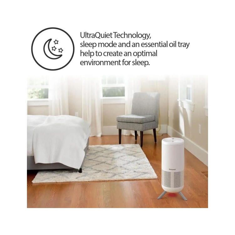 Honeywell HPA830WE Designer True HEPA Air Purifier with Aroma Diffuser