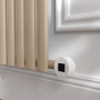 Cleopatra Horizontal Smart Electric Radiator with Wi-Fi Thermostat - 1.2KW - H600xW590 - Bathroom Safe
