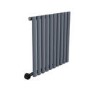 GRADE A1 - Anthracite Electric Horizontal Designer Radiator 0.6kW with Wifi Thermostat - H600xW590mm - IPX4 Bathroom Safe