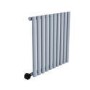 Light Grey Electric Horizontal Designer Radiator 0.6kW with Wifi Thermostat - H600xW590mm - IPX4 Bathroom Safe