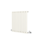 Sorrento Linen Horizontal Oval Designer Radiator 600x590mm Single Panel 1576 BTU