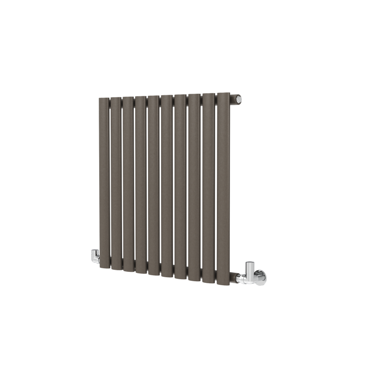 Sorrento Russet Horizontal Oval Designer Radiator 600x590mm Single Panel 1576 BTU