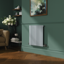 Sorrento Salt & Pepper Horizontal Oval Designer Radiator 600x590mm Single Panel 1576 BTU