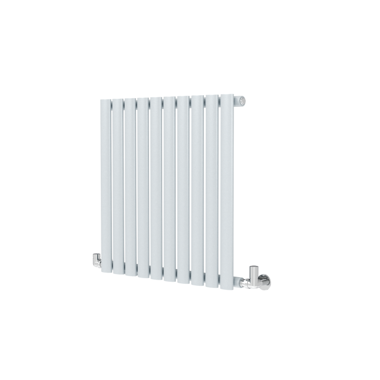 Sorrento Salt & Pepper Horizontal Oval Designer Radiator 600x590mm Single Panel 1576 BTU