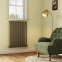 HS10-800-DGCO Sorrento Anthracite Horizontal Oval Designer Radiator 800x590mm Single Panel 1576 BTU