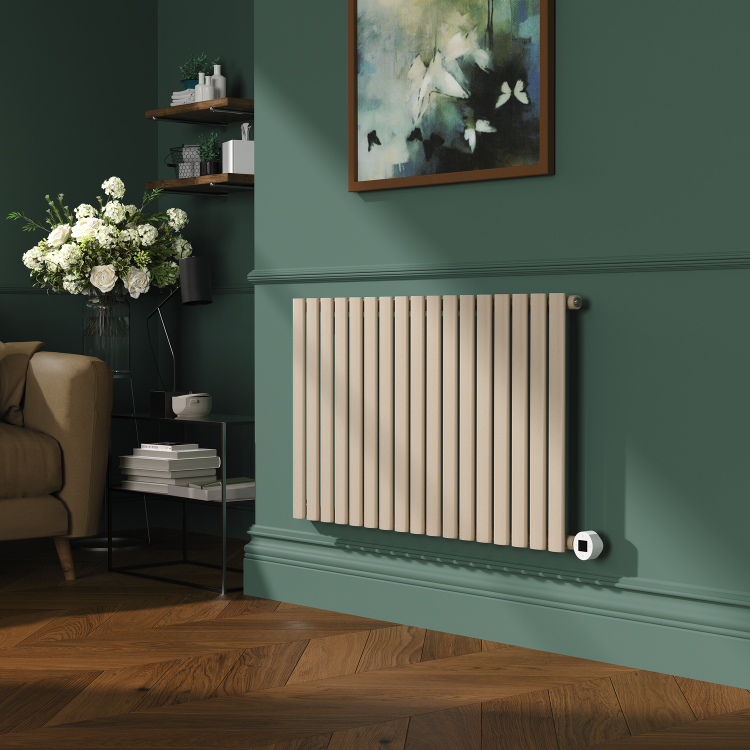 Cleopatra Horizontal Smart Electric Radiator with Wi-Fi Thermostat - 1.2KW - H600xW1000 - Bathroom Safe