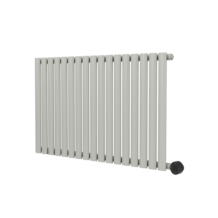 Smoked Stone Horizontal Smart Electric Radiator with Wi-Fi Thermostat - 1.2KW - H600xW1000 - Bathroom Safe