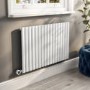 GRADE A1 - White Electric Horizontal Designer Radiator 1.2kW with Wifi Thermostat - H600xW1003mm - IPX4 Bathroom Safe