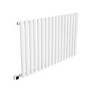 GRADE A1 - White Electric Horizontal Designer Radiator 1.2kW with Wifi Thermostat - H600xW1003mm - IPX4 Bathroom Safe