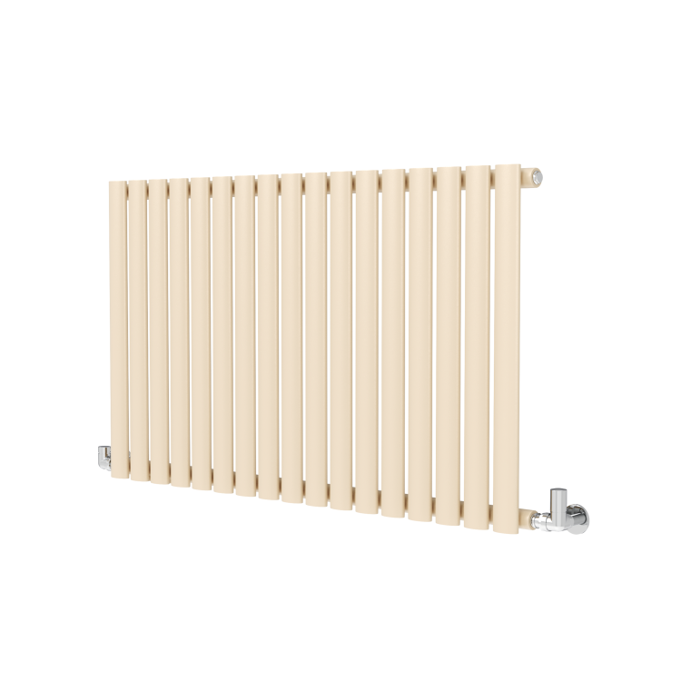 Sorrento Elk brown Horizontal Oval Designer Radiator 600x1003mm Single Panel 2679 BTU