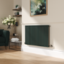 Sorrento Evergreen Horizontal Oval Designer Radiator 600x1003mm Single Panel 2679 BTU