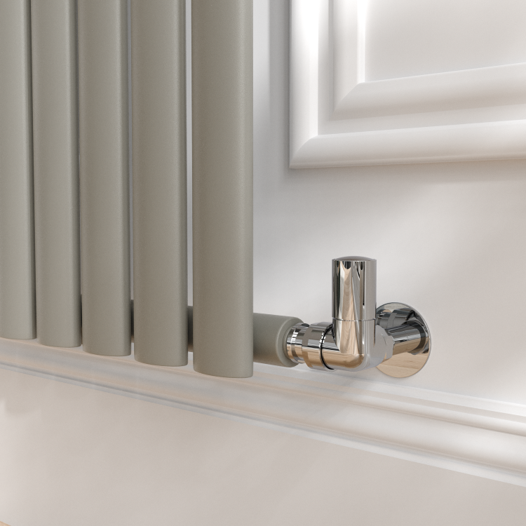 Sorrento Smoked Stone Horizontal Oval Designer Radiator 600x1003mm Single Panel 2679 BTU