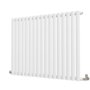 Sorrento White Horizontal Oval Designer Radiator 800x1003mm Single Panel 2679 BTU