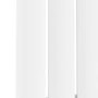 Sorrento White Horizontal Oval Designer Radiator 600x1180mm Single Panel 3152 BTU