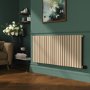 Elk brown Horizontal Smart Electric Radiator with Wi-Fi Thermostat - 2KW - H600xW1410 - Bathroom Safe