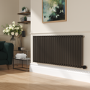 Russet Horizontal Smart Electric Radiator with Wi-Fi Thermostat - 2KW - H600xW1410 - Bathroom Safe