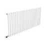 GRADE A2 - White Electric Horizontal Designer Radiator 2kW with Wifi Thermostat - H600xW1416mm - IPX4 Bathroom Safe