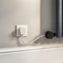 GRADE A1 - White Electric Horizontal Designer Radiator 2kW with Wifi Thermostat - H600xW1416mm - IPX4 Bathroom Safe