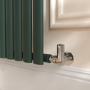 Sorrento Evergreen Horizontal Oval Designer Radiator 600x1416mm Single Panel 3783 BTU