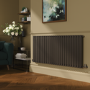 Sorrento Russet Horizontal Oval Designer Radiator 600x1416mm Single Panel 3783 BTU