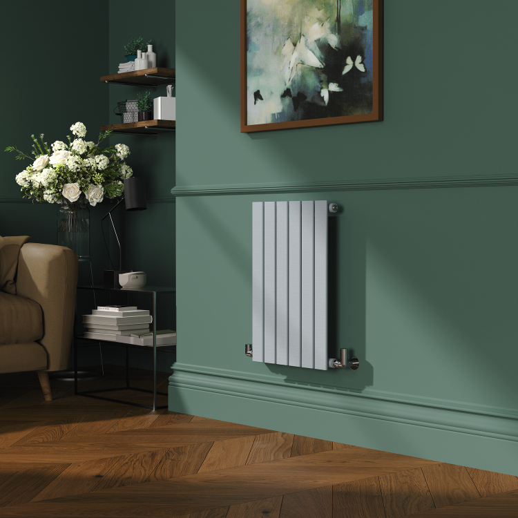 Riace Salt & Pepper Horizontal Flat Designer Radiator 600x408mm Single Panel 953 BTU