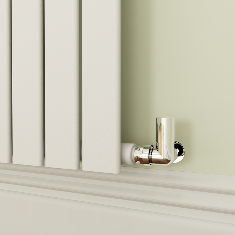 Riace White Horizontal Flat Designer Radiator 800x408mm Single Panel 953 BTU