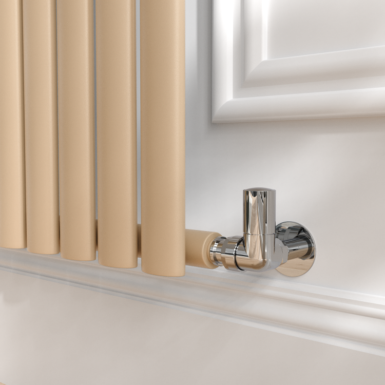 Sorrento Elk brown Horizontal Oval Designer Radiator 600x413mm Single Panel 1103 BTU