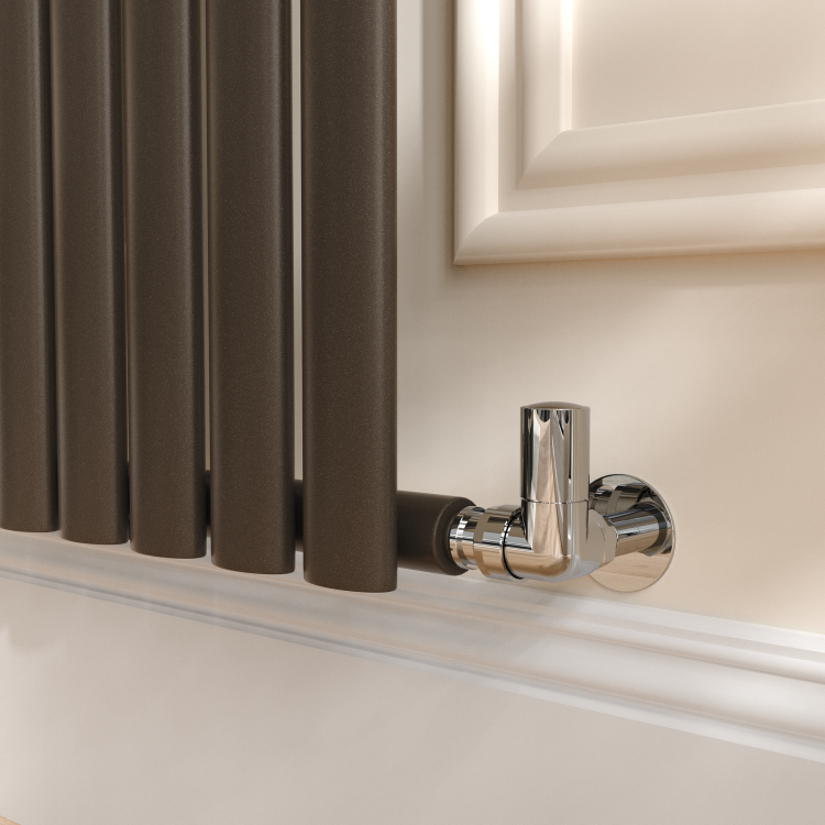 Sorrento Russet Horizontal Oval Designer Radiator 600x413mm Single Panel 1103 BTU