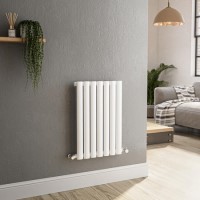 Sorrento White Horizontal Oval Designer Radiator 600x413mm Single Panel 1103 BTU Sorrento White Horizontal Oval Designer Radiator 600x413mm Single Panel 1103 BTU