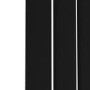 Riace Midnight Black Horizontal Flat Designer Radiator 600x612mm Single Panel 1430 BTU
