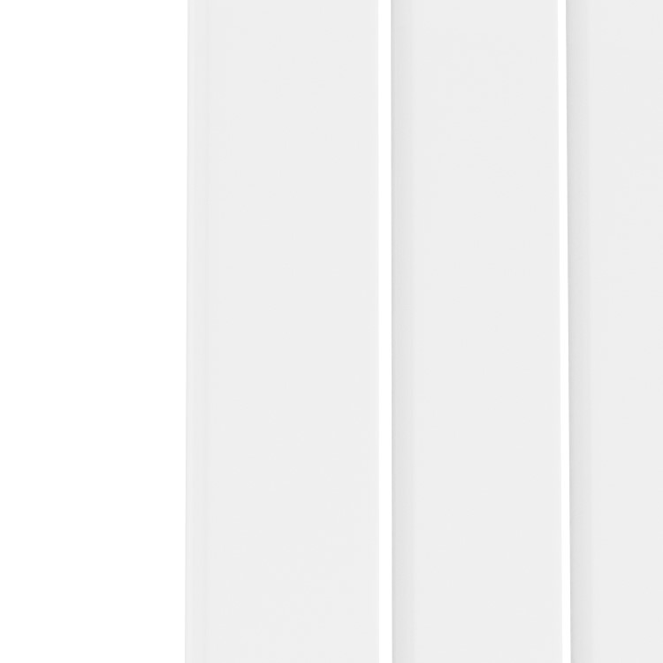 Riace White Horizontal Flat Designer Radiator 600x612mm Single Panel 1430 BTU