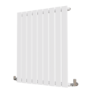 Riace White Horizontal Flat Designer Radiator 800x612mm Single Panel 1430 BTU