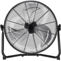 GRADE A1 - 18 inch Black High Velocity Floor or Desk Fan