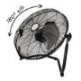 electriQ 18 Inch High Velocity Floor Fan - Black