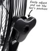 Refurbished electriQ 18 Inch High Velocity Floor Fan - Black
