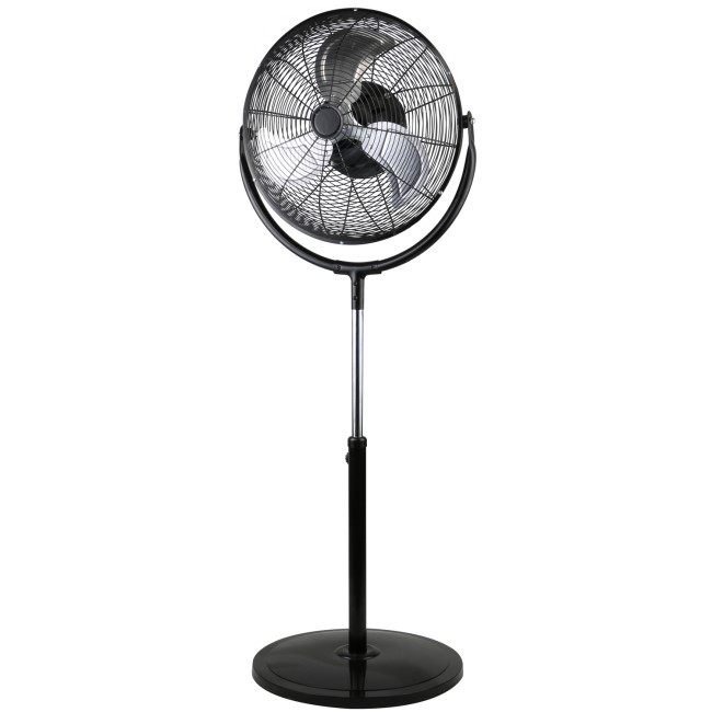 GRADE A1 - 20" High velocity Pedestal Fan with adjustable Stand - Chrome