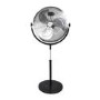 GRADE A3 - electriQ 20 Inch High velocity Pedestal Fan with adjustable Stand - Chrome