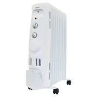 Igenix IG2600 2kW  Portable Oil Filled Radiator Electric Heater with 3 Heat Settings Adjustable Thermostat Overheat Protection