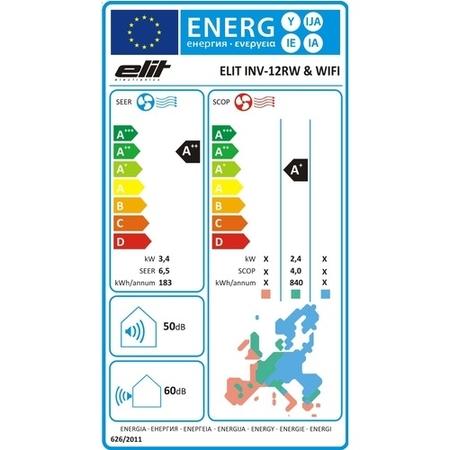 Elit 12000 BTU Wall Mounted Air Conditioner with Heating Function