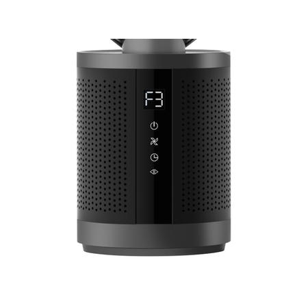 GRADE A2 - 38 inch Quiet Pure Cool Bladeless HEPA Purifying Tower Fan with Remote Control Timer and Oscillation - Black