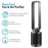 GRADE A1 - Quiet Dual HEPA Air Purifier and Pure Cool DC Fan with with Remote Control for rooms up to 35 sqm - Black