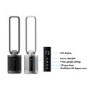GRADE A2 - 38 inch Quiet Pure Cool Bladeless HEPA Purifying Tower Fan with Remote Control Timer and Oscillation - Black