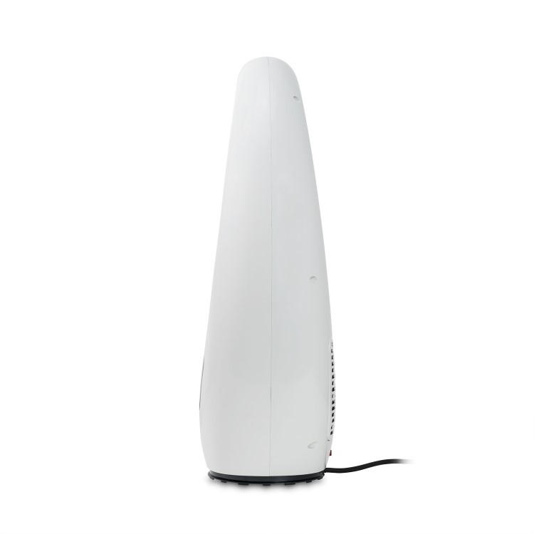 electriQ 24 Inch Bladeless Tower Fan with Mood Light - Black