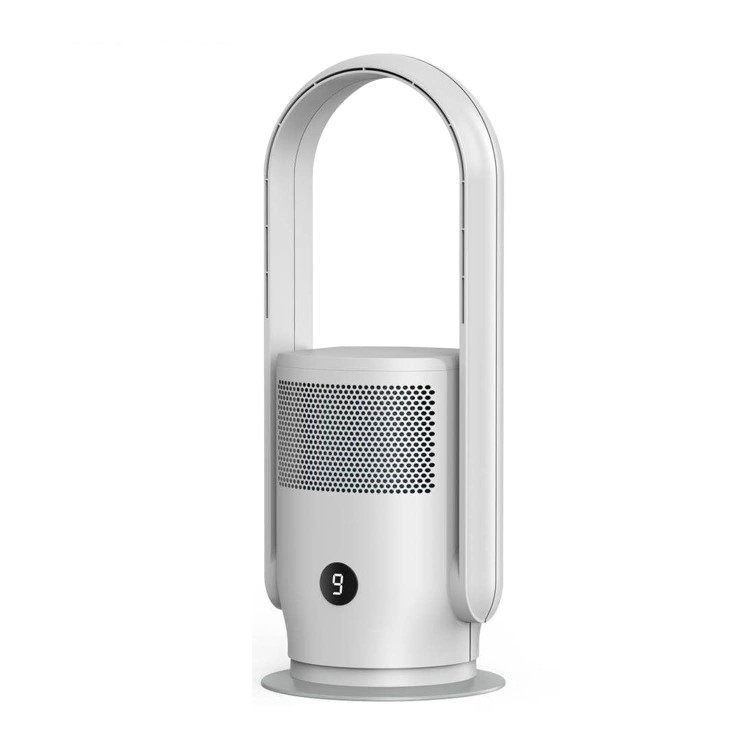 Refurbished electriQ Bladeless Tower Fan and True HEPA Air Purifier for Home with UV Light & Smart WiFi
