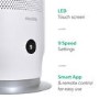 Refurbished electriQ Bladeless Tower Fan and True HEPA Air Purifier for Home with UV Light & Smart WiFi