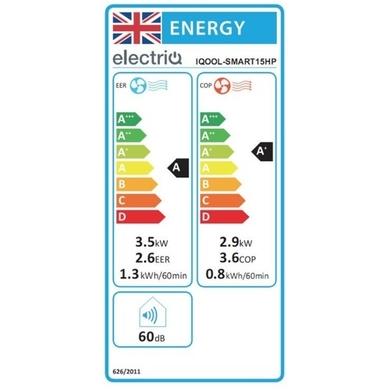 Refurbished electriQ iQool 12000 BTU Wall Mounted Smart Air Conditioner with Heat Pump - No Outdoor Unit