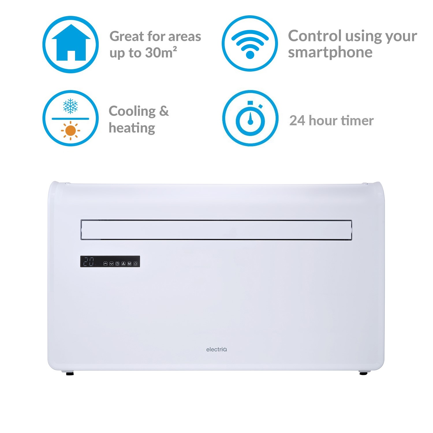 Buy electriQ 10000 BTU Wall Mounted Heat Pump Air Conditioner with