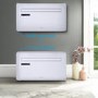 GRADE A3 - electriQ 10000 BTU Wall Mounted Heat Pump Air Conditioner with Smart App