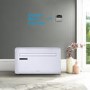 GRADE A3 - electriQ 10000 BTU Wall Mounted Heat Pump Air Conditioner with Smart App